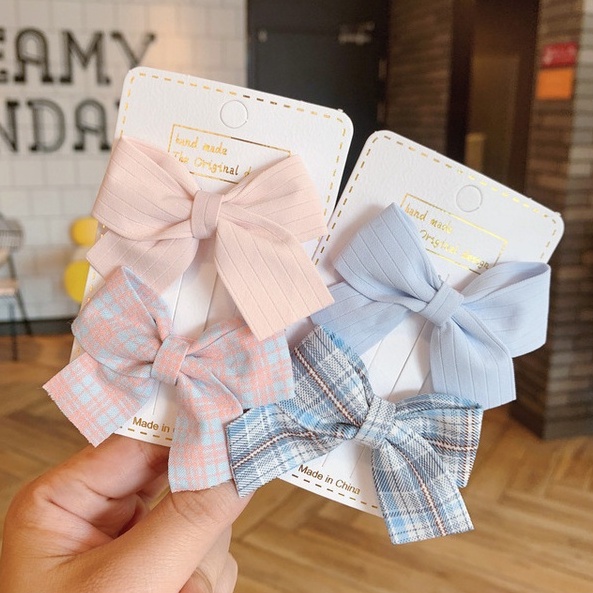 Jepit Rambut 2 Pcs Model Pita Anak Perempuan Aksesories Anak Import