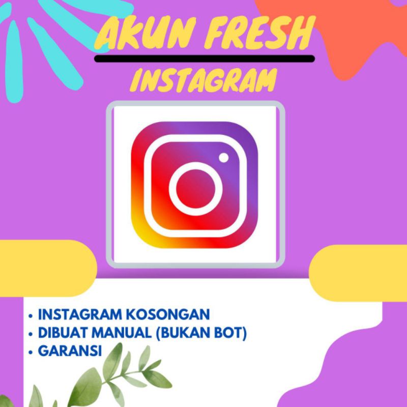 JUAL AKUN INSTAGRAM KOSONGAN MURAH