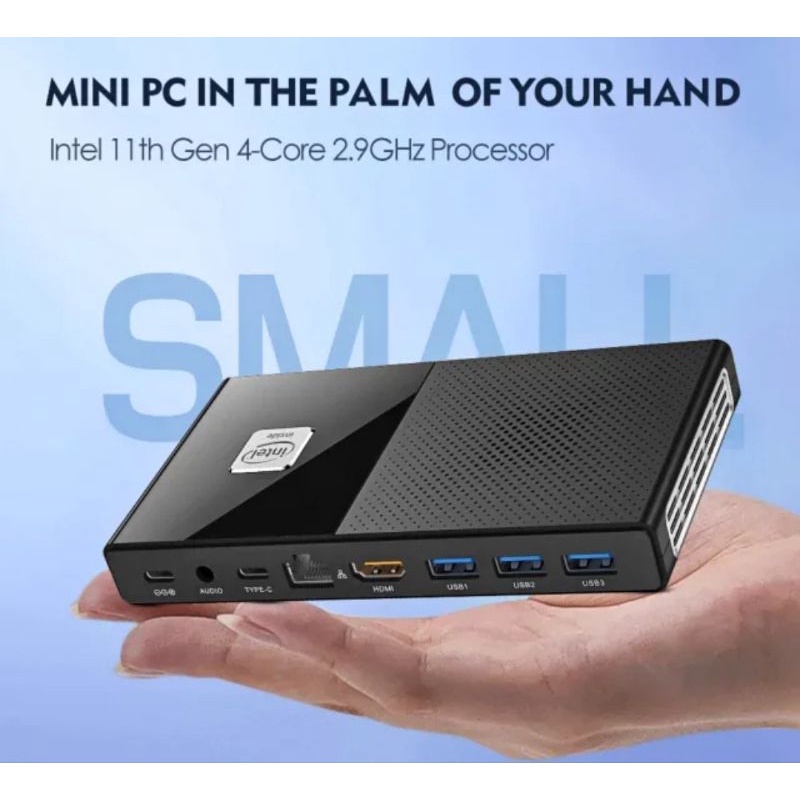 Mini PC M6 8/256GB SSD Jasper Lake N5105 HDMI 4K Windows 11 Pro