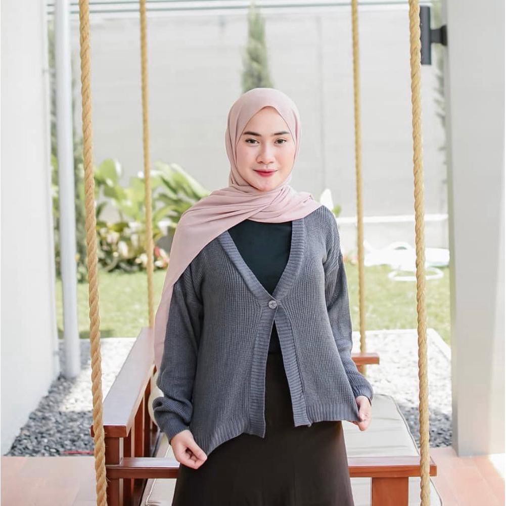 zelline official cardigan rajut cardy gita