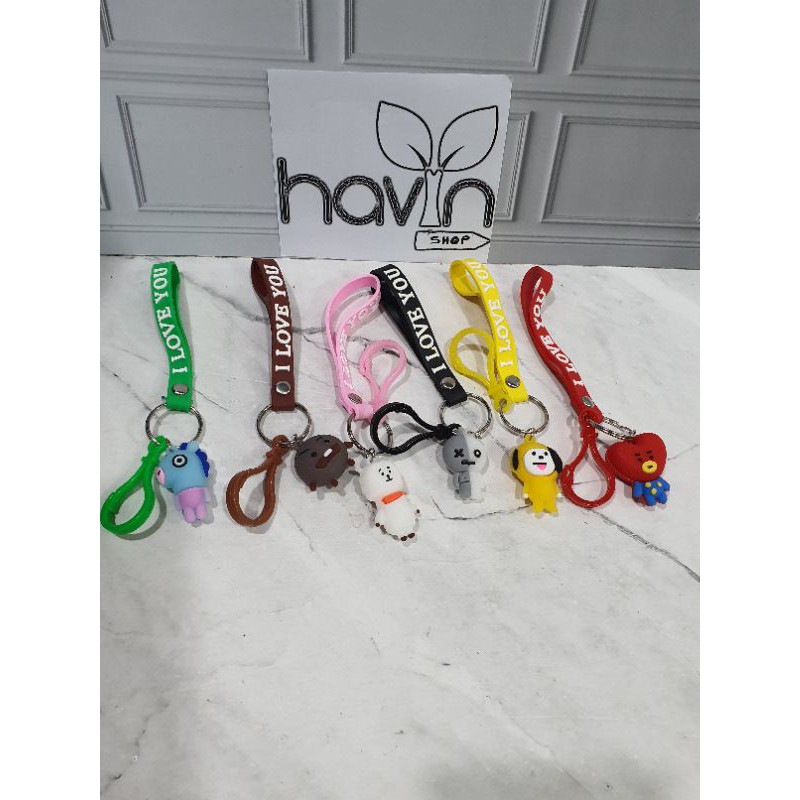 GANTUNGAN KUNCI BTS BT21/KEY CHAIN-C