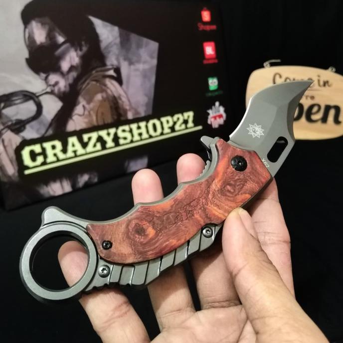 Open Ds] Pisau Lipat Karambit X-62