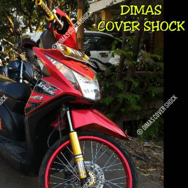 Cover Shock Motor Matic Honda Beat Vario Scoopy Spacy Pcx Shopee Indonesia
