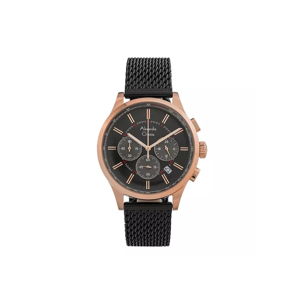 Alexandre Christie AC 6574 MC Jam Tangan Pria Mesh Strap