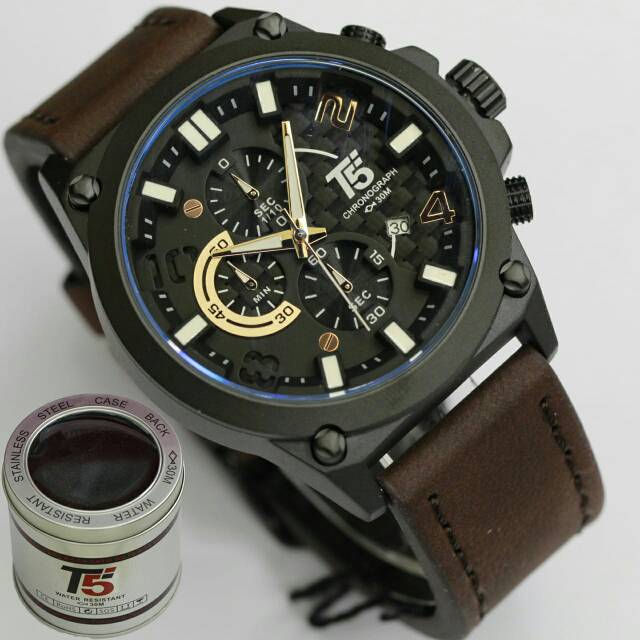 JAM TANGAN T5 ORIGINAL H3479 WATERRESIST CHRONOAKTIF PLUSBOX T5 ORI