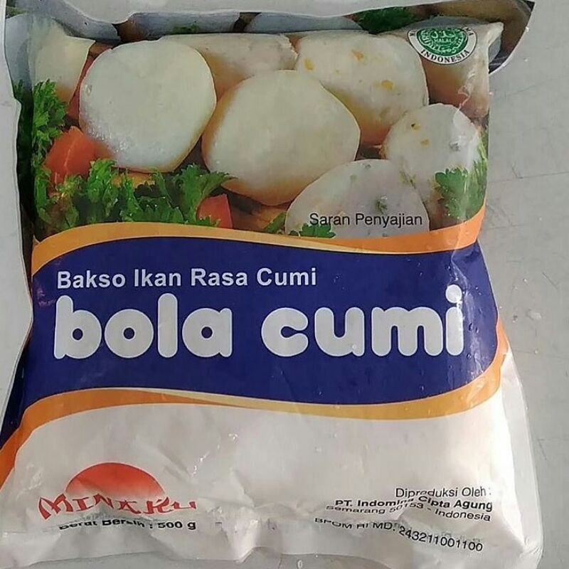 

Minaku Bola Cumi 500gr - Bakso Ikan Fish