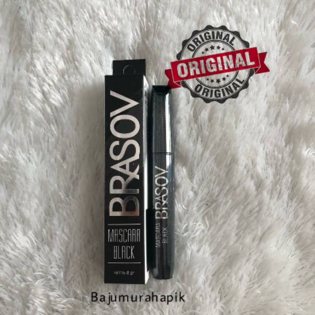 Brasov Mascara HItam Pemanjang Pelentik Bulu Mata Waterproof