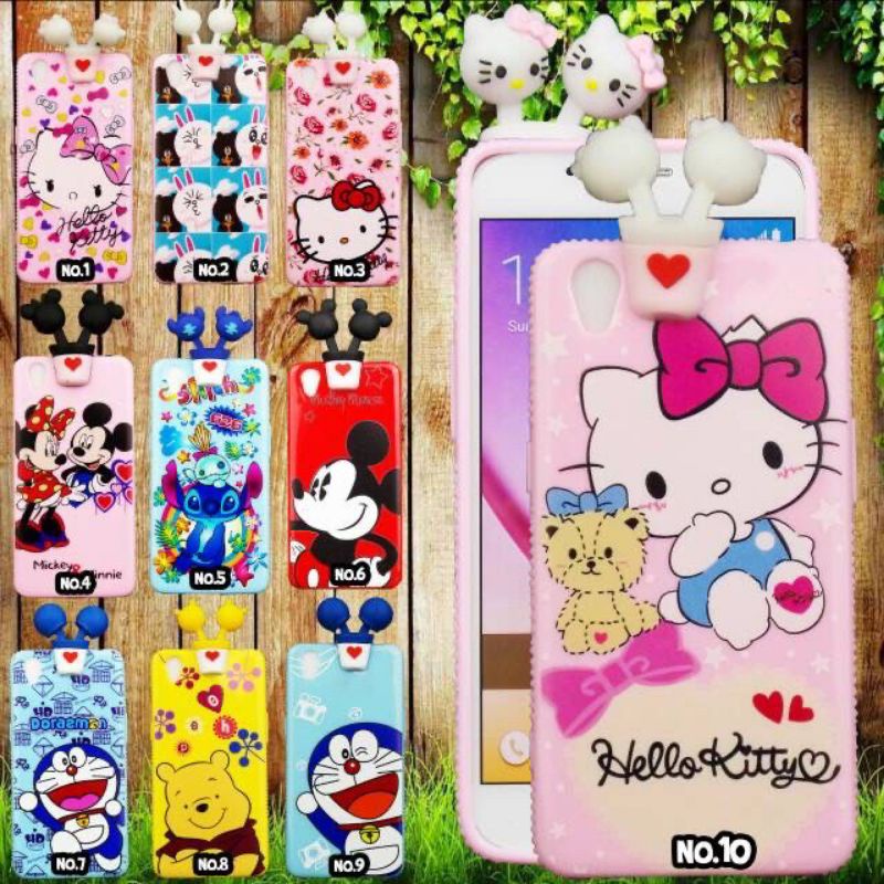 Case Hp Vivo V7 V7+ V9 Redmi 6X/A2 Case Intip Double Head Case boneka intip#case#casehp#caselucu#casemurah