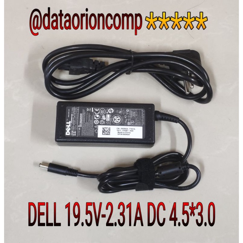 Adaptor Charger DELL 19.5V 3.34A DC 4.5*3.0 mm for Dell XPS18 1810,XPS11,XPS12,XPS13,XPS13-L321X