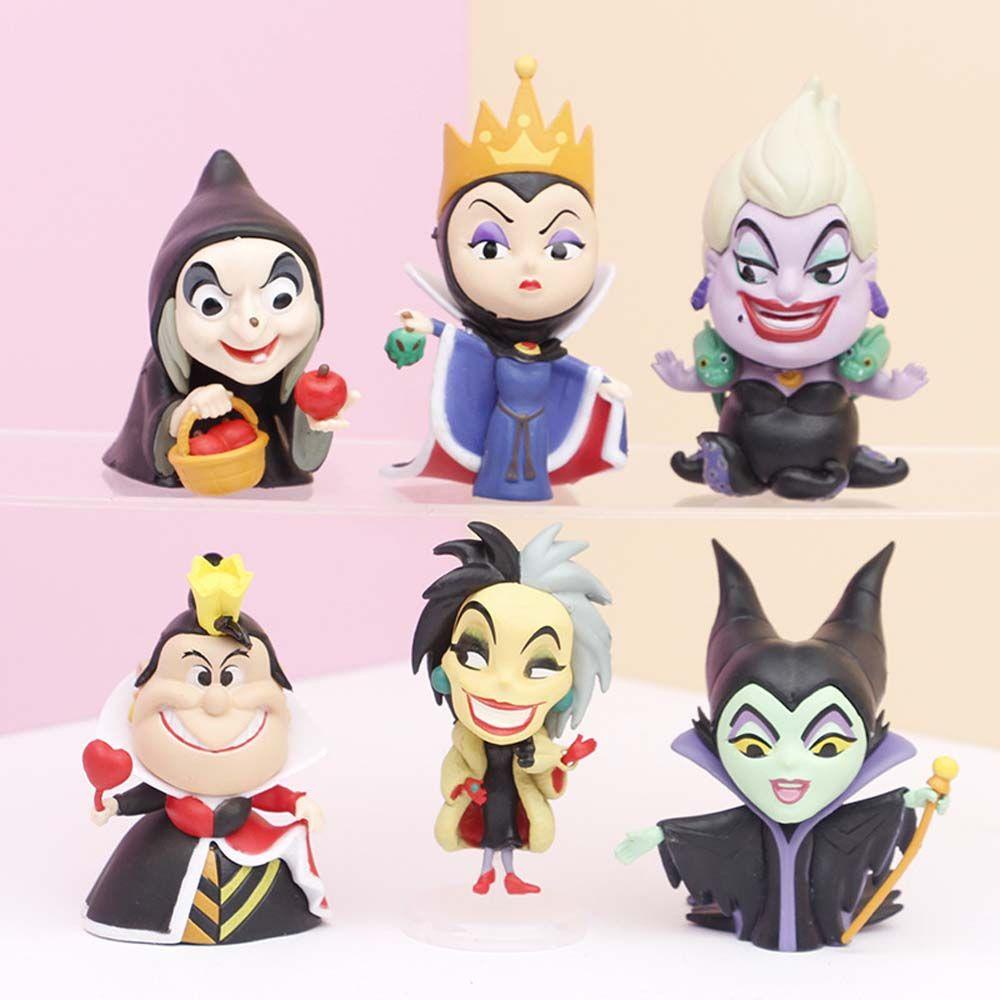 Lanfy Villains Series Action Figure Mainan Anak Patung PVC Penyihir Jelek Miniatur Evil Queen Model Mainan Maleficent Ursula Anime Figurine