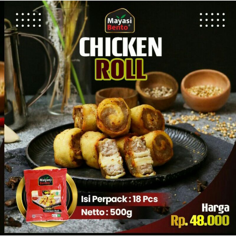 

Chicken Roll Mayasi Bento