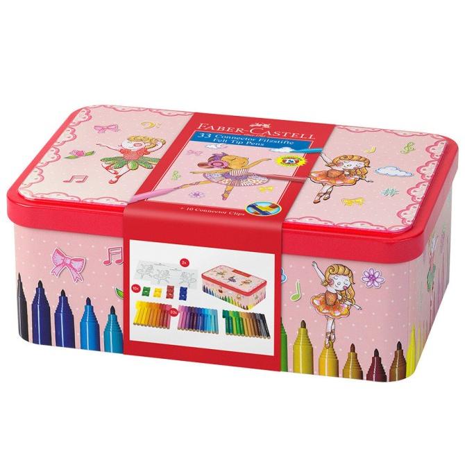 

PERALATAN MENGGAMBAR CONNECTOR PEN 25 WARNA BALLERINA MUSIC BOX FABER CASTELL PERALATAN LUKIS