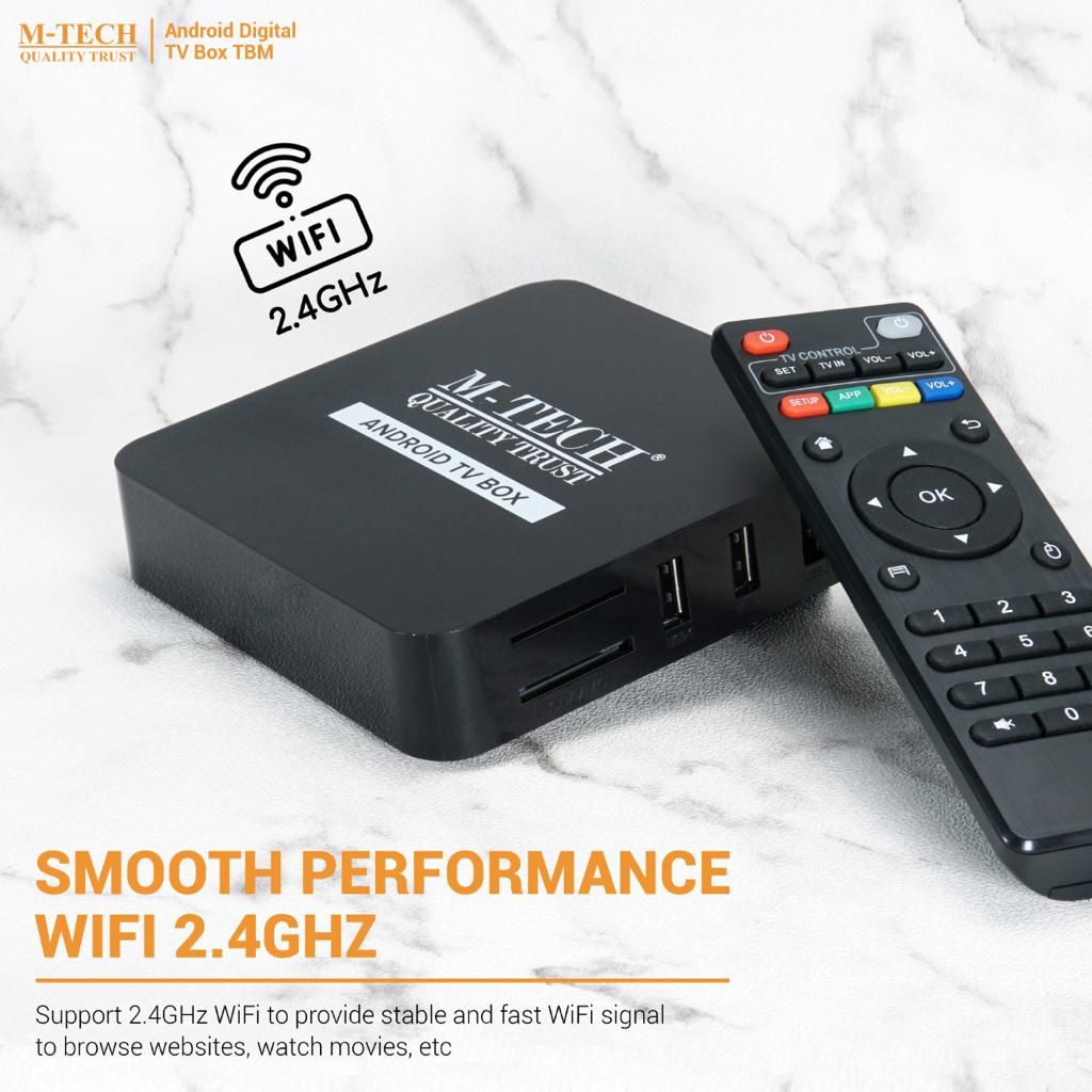 M-Tech Android TV Box 4K Ultra HD