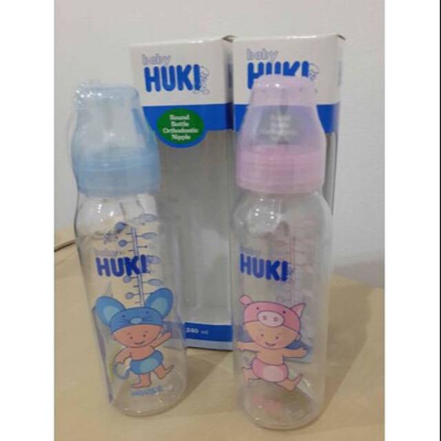 baby huki botol 240ml - botol huki pink
