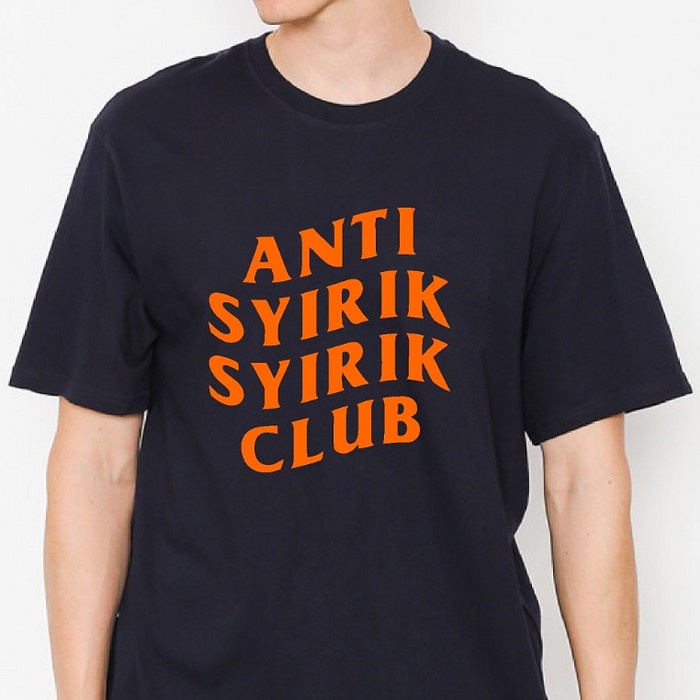 kaos tshirt anti syirik syirik club