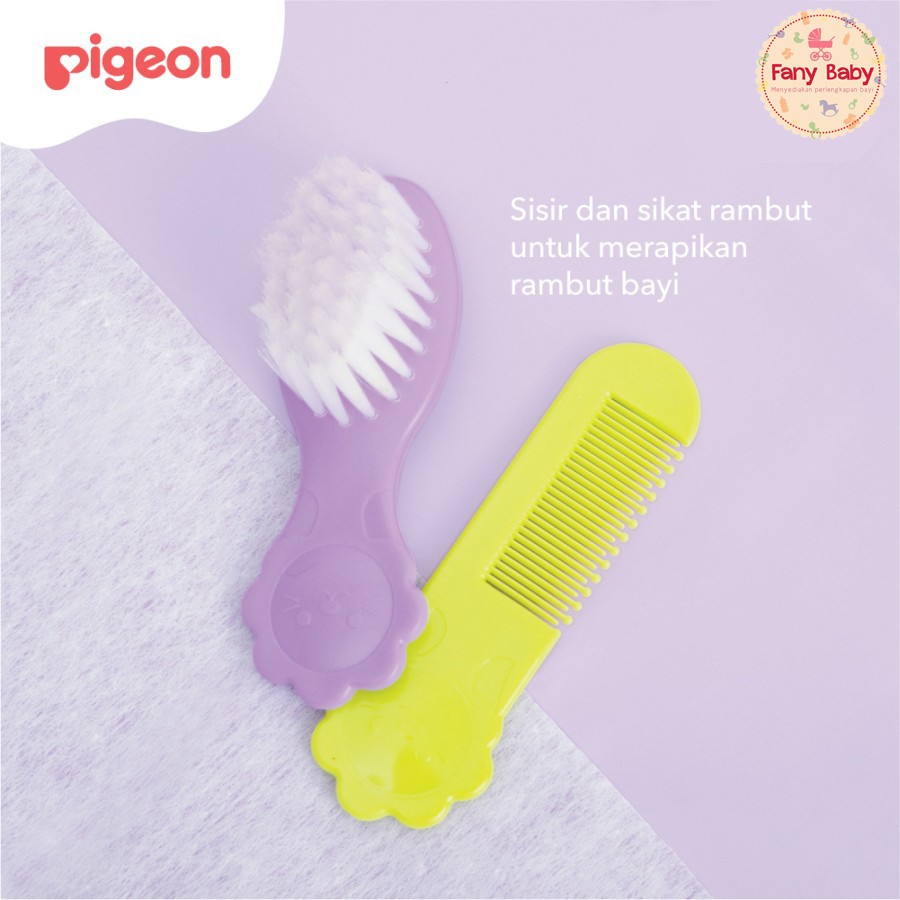 PIGEON BABY COMB AND HAIR BRUSH SET / PR050512