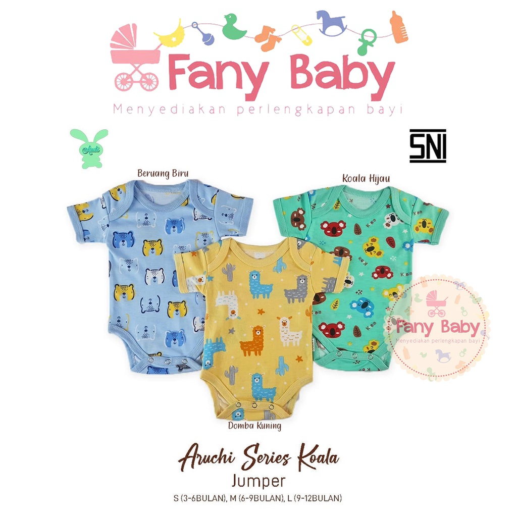 ARUCHI BAJU BABY BODYSUIT MOTIF KOALA S / M / L