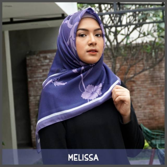 Hijab Voal Printing / Hijab Segiempat Murah / Hijab Motif Melissa By Zaneva