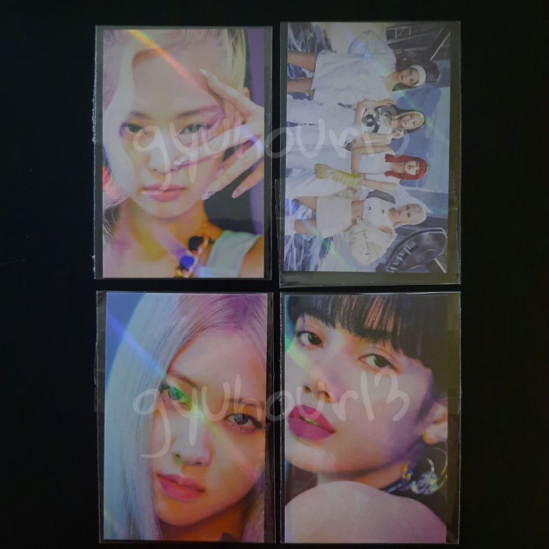 Hologram Photocard Withdrama Benefit Blackpink How You Like That Jennie Rosé Lisa Group