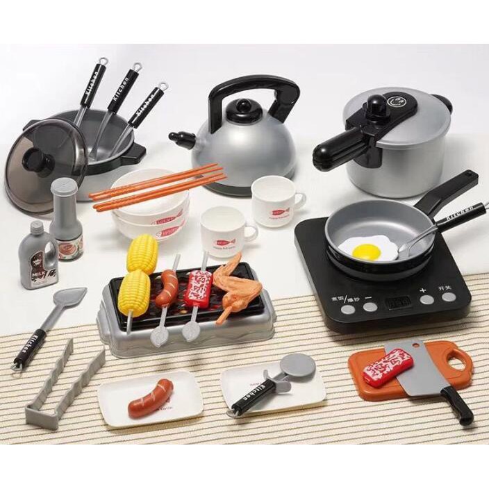 WE Mainan Anak Home Kitchen Play set 36Pcs / Mainan Masak Dapur / Peralatan Kitchen Masak