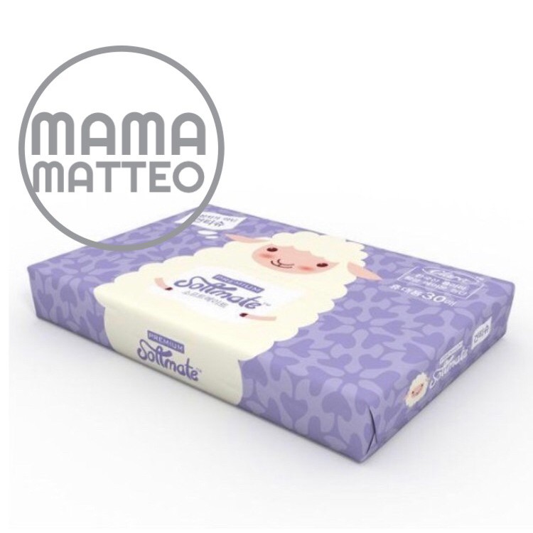 Softmate Premium Portable Tissue isi 30 sheet 30s - Travel size / Tisu Basah / Tissue Kering