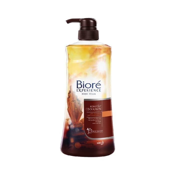 Biore Experience Body Foam Exotic Cinnamon 550 Ml