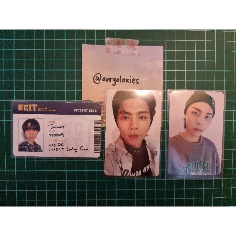 nct nct127 johnny ncit photopack night ver id card slowacid autumn official md ready