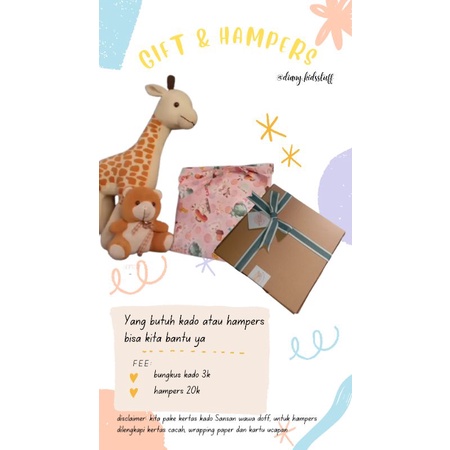 

Bungkus kado & Box Hampers