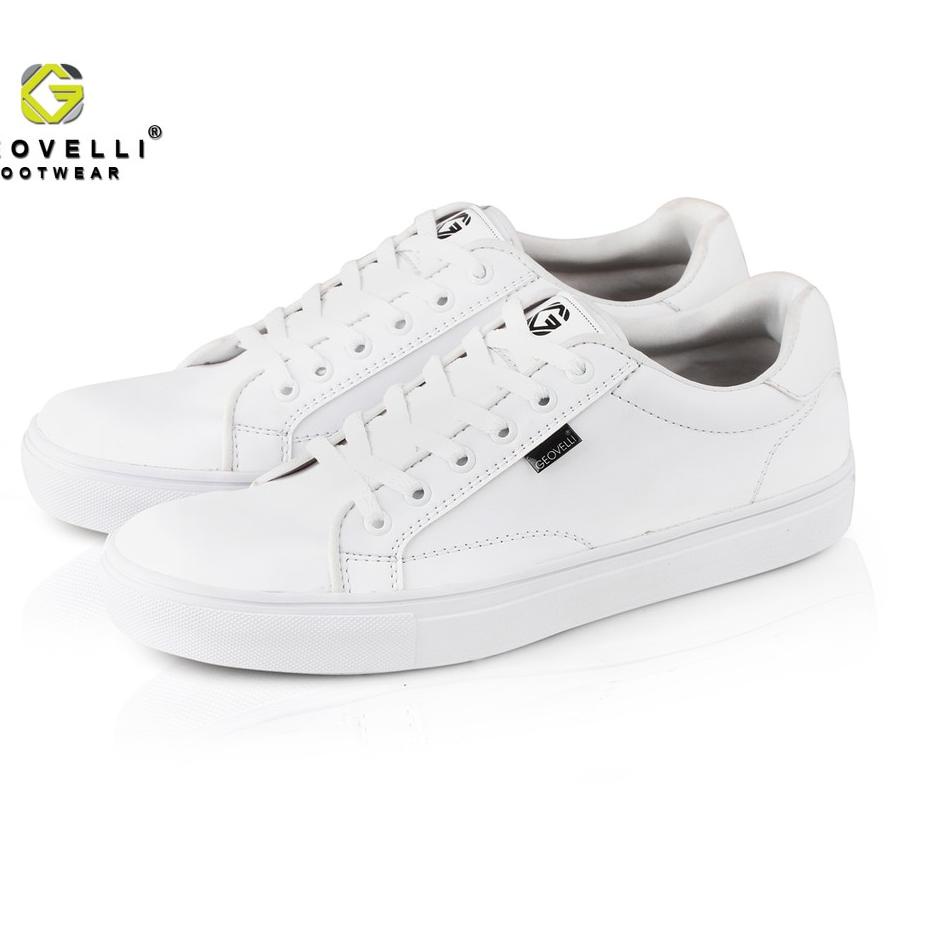 Update GEOVELLI STORE Sepatu Pria Kasual Kerja Sneakers FULL White GVL-3104 ..