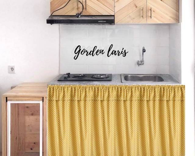 Gorden penutup kolong dapur uk L 100 x T 75-4