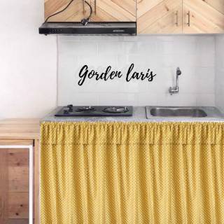 Gorden penutup kolong dapur uk L 100 x T 75 Shopee Indonesia