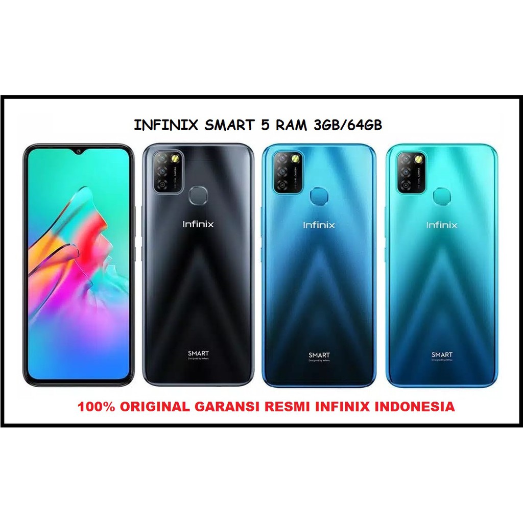 HP INFINIX SMART 5 RAM 3GB/64GB GARANSI RESMI 1 TAHUN