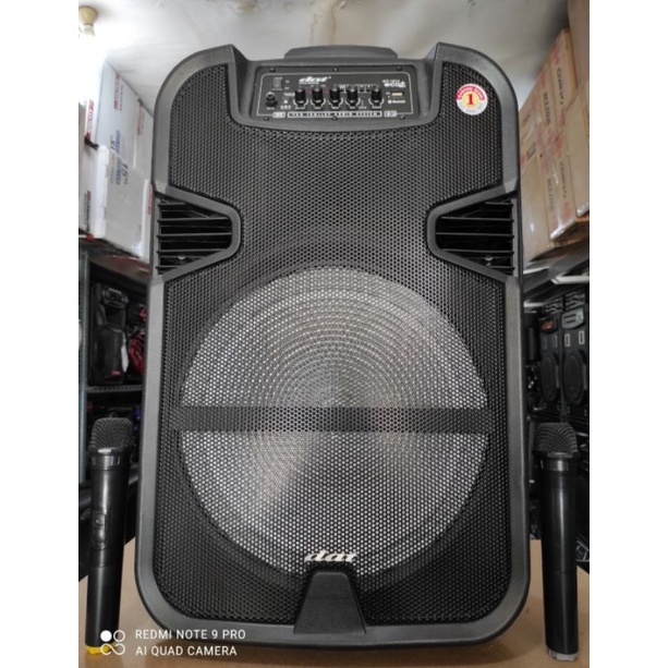 PROMO PORTABEL SPEAKER DAT DT 1511 ECO++  SALON KOPER AKTIF BLOUTHOT KARAOKE SPEAKER DAT 15 IN INC I