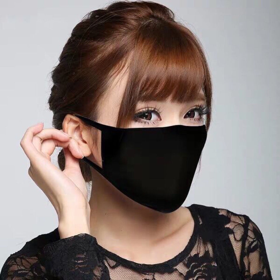 masker katun halus motif korea cowok jewek tebal 3ply bisa cuci original import