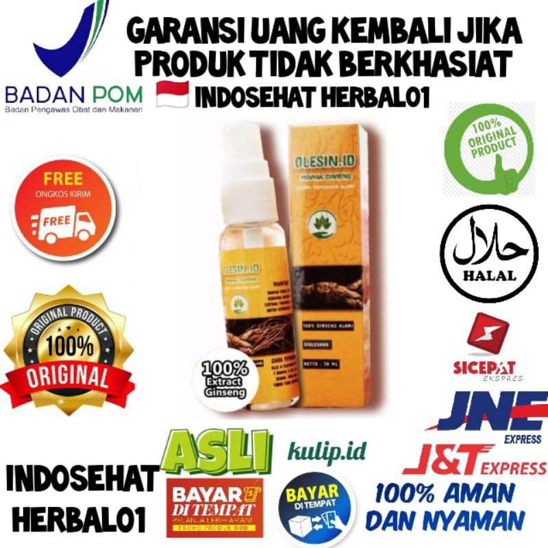 OLESIN ID ASLI 100 % ORIGINAL MINYAK GINSENG TREATMENT OBAT KELENJAR