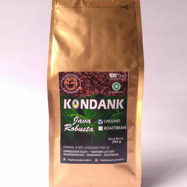 

Kopi Robusta asli gunung kelir kemasan 250 gram