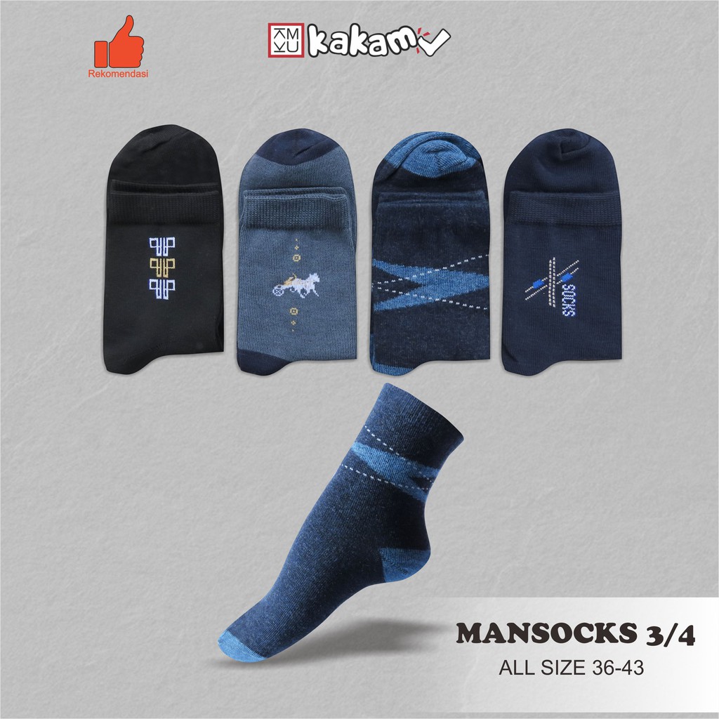 Kakamu Kaos Kaki Pria Dewasa Murah / mansock motif premium Kaos Kaki Kantor Formal MIX 12 Pasang