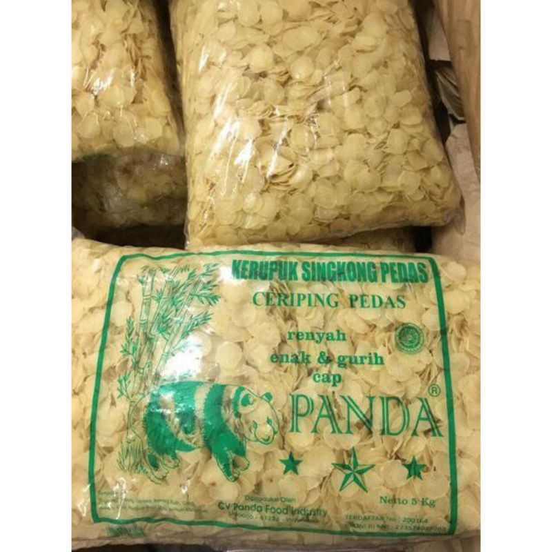 

KERUPUK SINGKONG PEDAS PER 250 GRAM MENTAH CAP PANDA