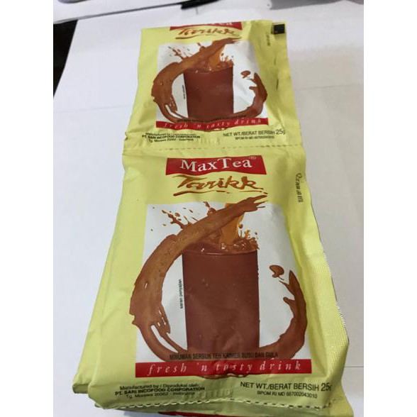 

Teh Tarik Max Tea 1 Renceng / 10 Sachet / Sashet / Pcs / Maxtea