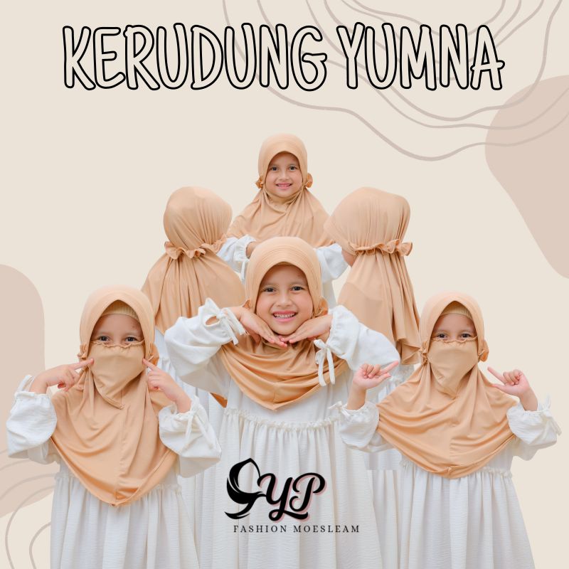 Kerudung Niqab Yumna Usia 3-6 th allsize