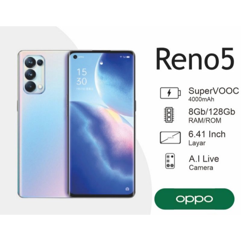 OPPO RENO 5 8/128 - GARANSI RESMI