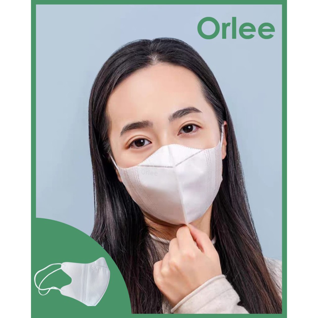 Orlee Masker Earloop Duckbill 3D Earloop 3Ply 3 Ply Kemenkes isi 10 pcs