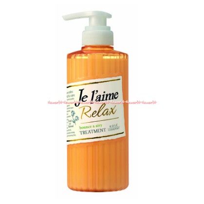 Je L'aime Relax Bounce &amp; Airy Treatment 500ml Kose Cosmeport Perawatan Botanical Memperbaiki Kualitas Rambut Lembut Volume Rambut Je Laime JeL'aime