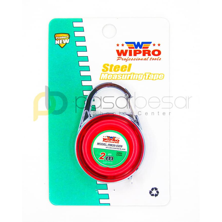 TERLARIS METERAN GANTUNGAN KUNCI MINI 2M WIPRO .