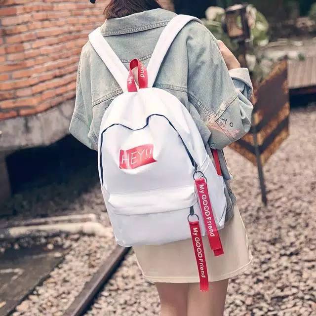 Tas Ransel Sekolah Wanita Cewek Peremuan - Backpack Sekolah Import Murah Terbaru Kekinian Cewek