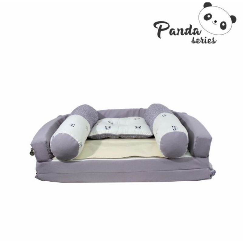 Kasur Bayi Omiland Lipat Kelambu Panda Series OBK 5311