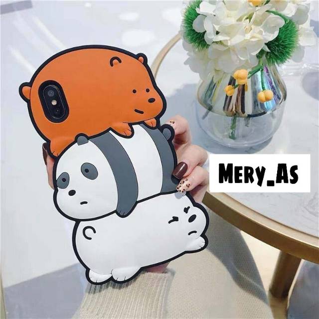 Case Boneka 3D 4D Sofcase Karakter We Bare Bears Barebear Xiaomi Xiomi Redmi 6A