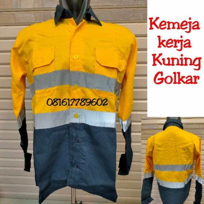 Baju Safety Baju Safety Lengan Panjang Kombinasi Kuning Golkar