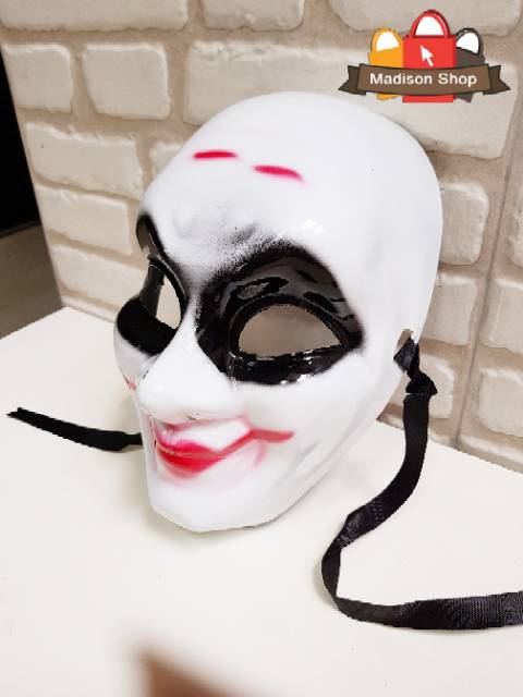 TOPENG HANTU JOKER MURAH HALLOWEEN SCARY MASK COSTUME PARTY PESTA TOPENG MONSTER HANTU JOKER MURAH