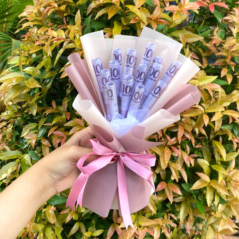 Mini Money Bouquet/ money buket/ hadiah wisuda/buket uang/ hadiah ulang tahun